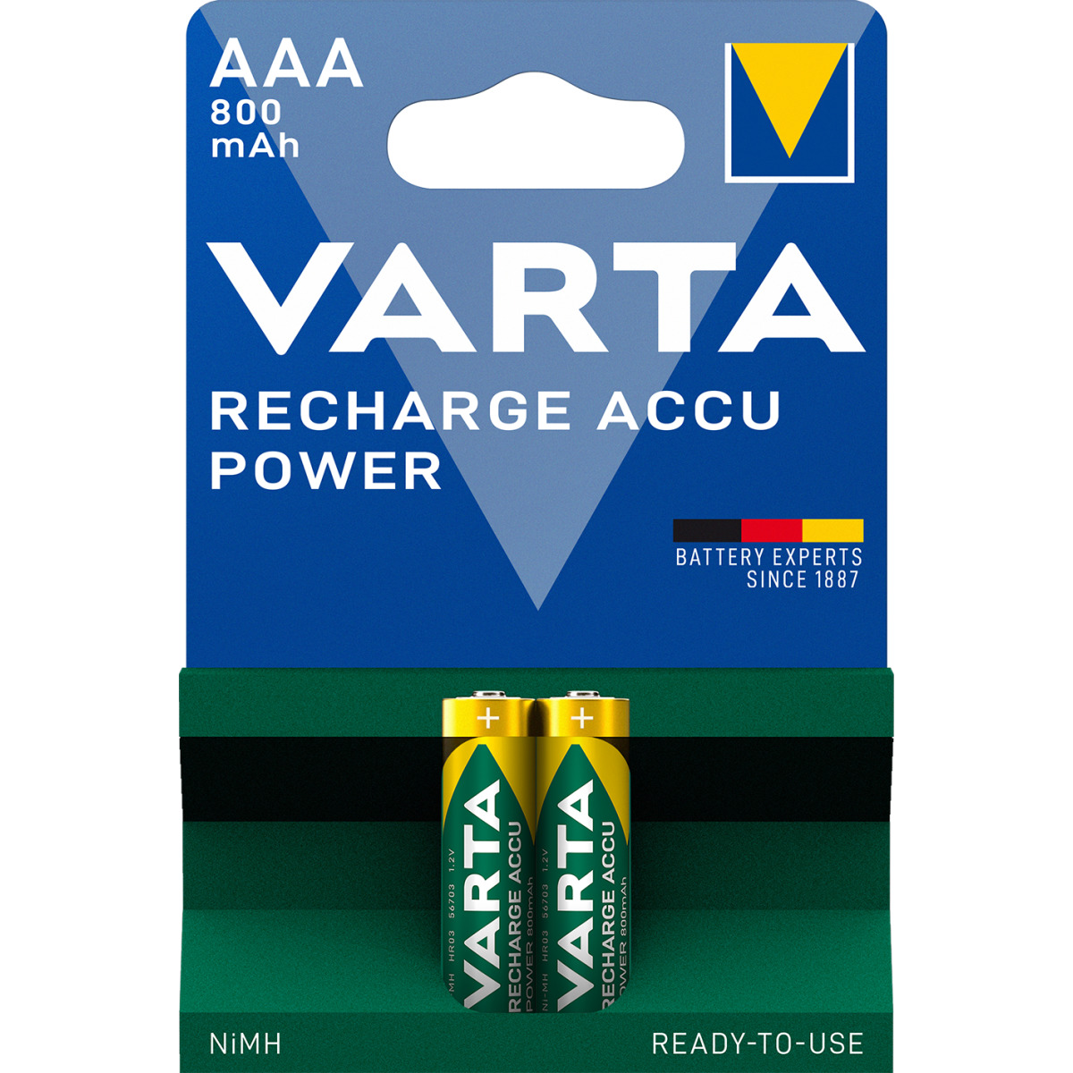 Akku Power AAA 800mAh Blister 2